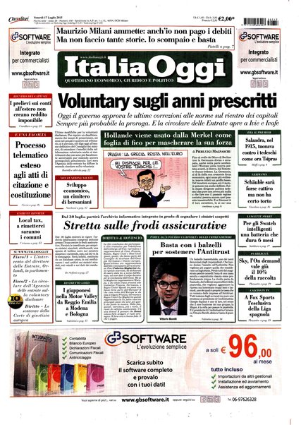 Italia oggi : quotidiano di economia finanza e politica